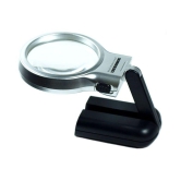 KP2® Multifunctional 3-In-1 Hand-Held Folding Lighted High-Powered Magnifier Glass With 3X Zoom & 2 LED Lights