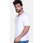 Wild West Cotton Blend Regular Fit Solid Half Sleeves Mens T-Shirt - White ( Pack of 1 ) - None