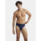 Jockey IC24 Men Tencel Micro Modal Cotton Elastane Solid Brief - True Navy - None