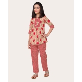 Girls Casual Kurta and Trouser Set-Pink / 6 - 7 Years