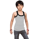 ICONIC ME Multi Color Cotton Solid Boys Vest ( Pack of 5 ) - None