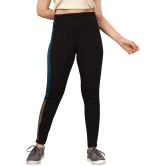 Aarika Girls Black-Blue Colour Track Pant - None