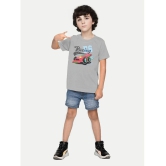 Radprix Grey Cotton Blend Boys T-Shirt ( Pack of 1 ) - None