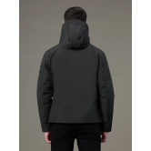 RedTape Hooded Padded Jacket for Men |  Zipper & Button Closure | Enhanced Comfort