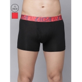 IC4 -  Black Cotton Blend Men's Trunks ( Pack of 2 ) - XL