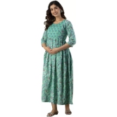 PALANI-HUB Women Maternity/Nursing Nighty (Light Green)