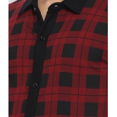 Campus Sutra Cotton Regular Fit Checks Half Sleeves Mens Casual Shirt - Red ( Pack of 1 ) - None