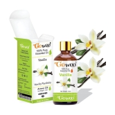 GO WOO 100% Pure Vanilla Oil Virgin & Therapeutic Grade & Aromatherapy for Hair Care and Skin Care (10ml)