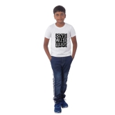 Boys Cotton Will Be Cool Half Sleeve TShirt (White) PID41486