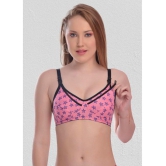 Zourt - Pink Cotton Printed Women's Maternity Bra ( Pack of 1 ) - 38B