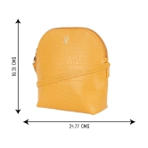 Baggit Yellow PU Handheld - Yellow