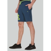 LEEBONEE - Blue Polyester Blend Men's Shorts ( Pack of 1 ) - None