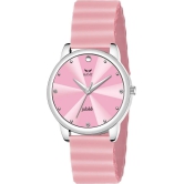 HAMT Pink Silicon Analog Womens Watch