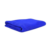 SOFTSPUN - Blue Microfibre Solid Bath Towel (Pack of 1)