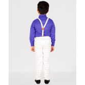 DKGF Fashion - Blue Cotton Blend Boys Shirt & Pants ( Pack of 1 ) - None