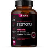 Nirvasa TESTO7X Tablet, for Stamina, Performance and boosts T-Level in men,enriched with Tribulus terrestris, Ashwagandha Safed Musli (1 X 60 Tablets)