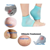 Gatih Pain Relief Heel Socks Foot Wood Polish Gel Socks for Dry Hard Cracked Heel Repair Foot Care 1 no.s