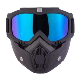 THRIFTKART UV Protected Blue Riding Goggles ( Pack of 1 )