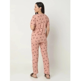 Smarty Pants Pink Cotton Womens Nightwear Nightsuit Sets ( Pack of 1 ) - None