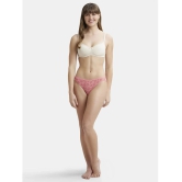 Jockey 1723 Wirefree Padded Super Combed Cotton Elastane Lace Styling T-Shirt Bra - Birch - None