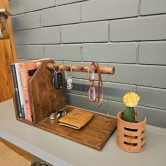 Bedside Tray-Key Book Holder