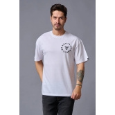 Go Devil (in Black) Printed White Oversized T-Shirt for Men S