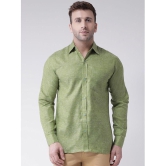 KLOSET By RIAG 100% Cotton Regular Fit Self Design Full Sleeves Men's Casual Shirt - Green ( Pack of 1 ) - None