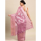 Designer Pink Silk Saree