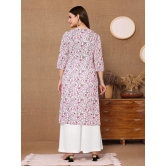 Rangita Women Rayon Pink Embroidered Knee Length Straight Kurti - None