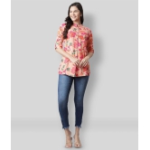 Divena - Peach Rayon Womens Tunic ( Pack of 1 ) - 5XL