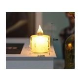 TINUMS - Multicolour LED Tea Light Candle 8 cm ( Pack of 3 )