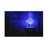 AFAST Hindu God OM With Holy Trident 3D Illusion LED Night Lamp Multi - Pack of 1