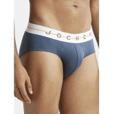 Jockey NY15 Men Cotton Elastane Solid Brief - Mid Night Navy - None