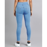 ICONIC ME - Light Blue Denim Slim Fit Womens Jeans ( Pack of 1 ) - None