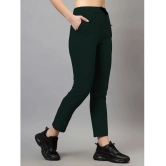 Diaz Olive Green Lycra Womens Gym Trackpants ( Pack of 1 ) - None