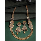 Sukkhi Gold Alloy Necklace Set ( Pack of 1 ) - Gold