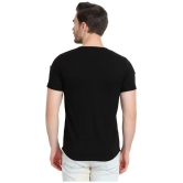 Glito - Black Cotton Blend Regular Fit Mens T-Shirt ( Pack of 1 ) - None