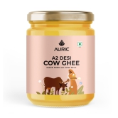 Auric A2 Desi Cow Ghee 1L | Vedic Bilona Method | Traditional Curd Churned | Lab Tested | Organically Made Danedar Ghee | Grass Fed Sahiwal And Gir Cow | Glass Jar