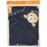 Bodycare - Blue Cotton Hooded Baby Blanket ( Pack of 1 )