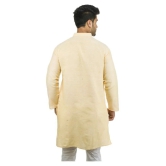 DESHBANDHU DBK Yellow 100 Percent Cotton Kurta Single - None