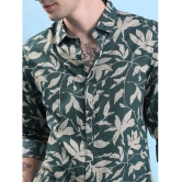 Ketch 100% Cotton Regular Fit Printed Full Sleeves Mens Casual Shirt - Green ( Pack of 1 ) - None