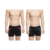 IC4 - Multicolor Cotton Blend Mens Trunks ( Pack of 2 ) - XL