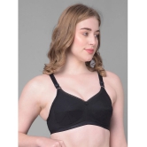 Dollar Missy Pack of 2 Cotton Womens Everyday Bra ( Black ) DES-1052-BLK-PO2 - None