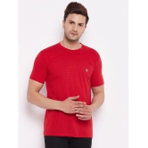 Lycos - Red Cotton Regular Fit Men's T-Shirt ( Pack of 1 ) - None