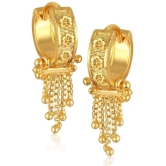 VIVASTRI Golden Bali Earrings ( Pack of 1 ) - Golden