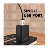 Portronics - USB 2.4A Wall Charger - Black