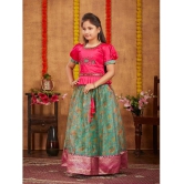 Aarika Pink Silk Girls Lehenga Choli Set ( Pack of 1 ) - None