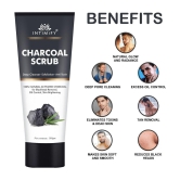 Intimify Charcoal Scrub, for face scrub, blackhead scrub, black head remover, 100 gm