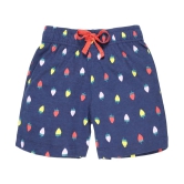 PLUM TREE - Navy Cotton Girls Cycling Shorts ( Pack of 2 ) - None