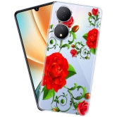 Fashionury Multicolor Printed Back Cover Silicon Compatible For Vivo Y100 5G ( Pack of 1 )